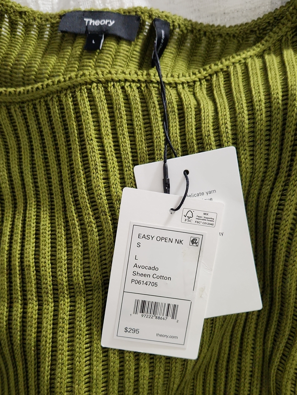 NWT Theory Easy Open Neck Pullover Sweater. Sizes M, L - Picture 13 of 13